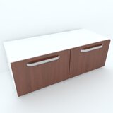 Armonia Comoda alba cu 2 usi cu manere fronturi MDF Cedru